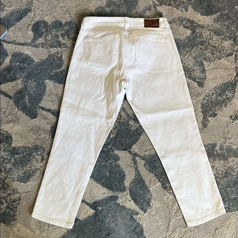 Ralph Lauren White Ankle & Cropped Jeans - Picture 6 of 7